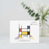 Carte Postale Monogramme de style d'art moderne. Lettre H (Debout devant)