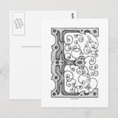 Carte Postale Monogramme E (Devant / Derrière)