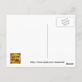 CARTE POSTALE MONOGRAMME FLORAL B (Dos)