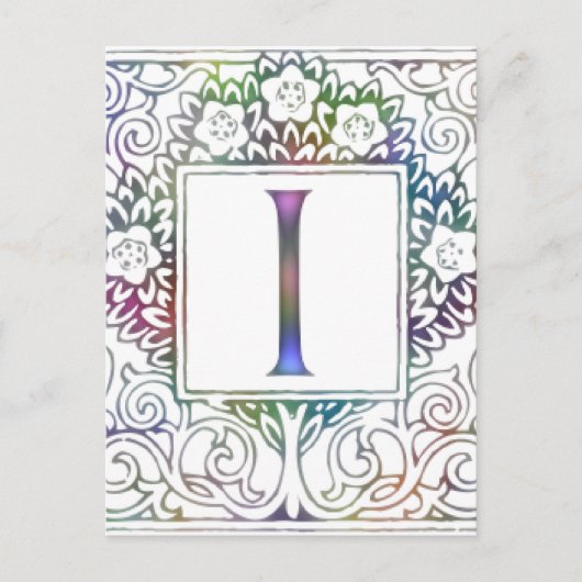 Carte Postale Monogramme I (Devant)