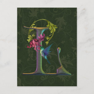 Carte Postale Monogramme L