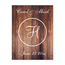 Monogramme Mariage Rustique