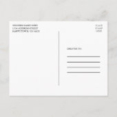 Carte Postale Monogramme ou ajouter un logo Business QR Code 2 P (Dos)