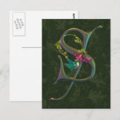 Carte Postale Monogramme S (Devant / Derrière)