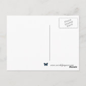 Carte postale Monogramme Silhouette Lion Or (Dos)