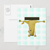 Carte Postale Monogramme T Pony Horse Personnalisé (Devant / Derrière)