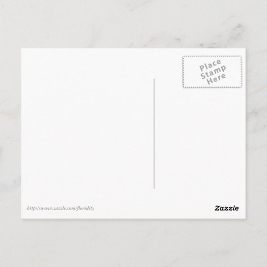 Carte Postale Monogrammes Art Déco Gold Satin (Dos)