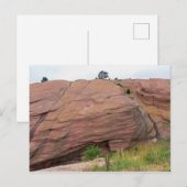 Carte Postale Monolithe de grès rouge à Red Rocks (Devant / Derrière)