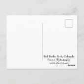 Carte Postale Monolithe de grès rouge à Red Rocks (Dos)