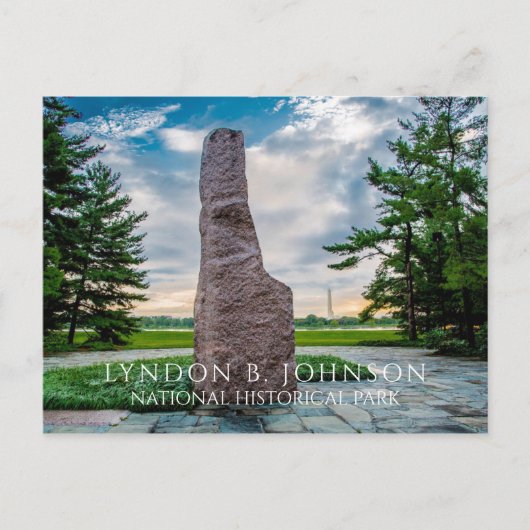 Carte Postale Monolithe Lyndon B. Johnson, Memorial Grove (Devant)
