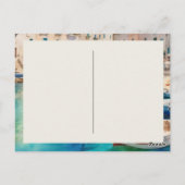 Carte Postale Monopoli d'aquarelle sur la côte des Pouilles d'It (Dos)