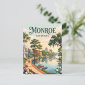 Carte Postale Monroe, Louisiane (Debout devant)