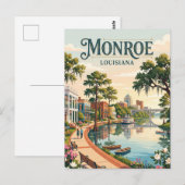 Carte Postale Monroe, Louisiane (Devant / Derrière)
