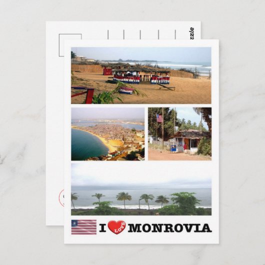 Carte Postale Monrovia - Libéria - J'aime - (Devant / Derrière)