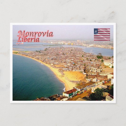 Carte Postale Monrovia - Liberia - Vue aérienne - (Devant)