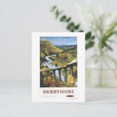 Carte Postale Monsal Dale, train et viaduc British Rail (Debout devant)