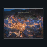 Carte Postale Monschau, Allemagne, saison festive,<br><div class="desc">Monschau,  Allemagne,  saison des fêtes,  photo nocturne.</div>