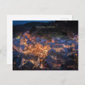 Carte Postale Monschau, Allemagne, saison festive, (Devant / Derrière)