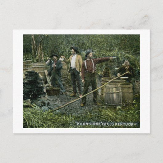 Carte Postale Monshine Toujours dans le vieux Kentucky 1908 Vint (Devant)