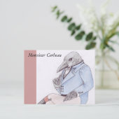 Carte postale Monsieur Corbeau (Debout devant)