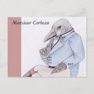 Carte postale Monsieur Corbeau