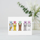 Carte Postale Monsieur et Monsieur le Mariage Félicitations (Debout devant)