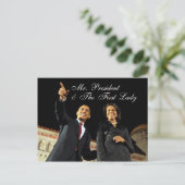 Carte postale Monsieur le Président et la Première (Debout devant)