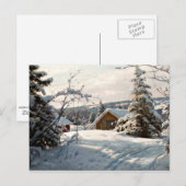 Carte Postale Monsted - Paysage hivernal à Solbelyst (Devant / Derrière)