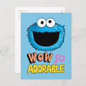 Carte Postale Monster à la fin de cette histoire | Cookie Monste (Devant / Derrière)