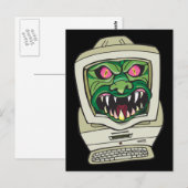 Carte Postale Monster Computer (Devant / Derrière)