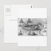 Carte Postale Monster de carte/Serpent de mer (Devant / Derrière)