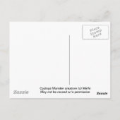 Carte Postale Monster des Cyclops (Dos)