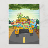 Carte Postale Monster et bus (Devant)