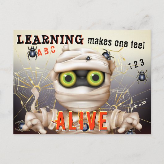 Carte postale Monster Literacy Kids Educational (Devant)