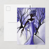 Carte Postale Monster Macabre de la femme déplaisante (Devant / Derrière)