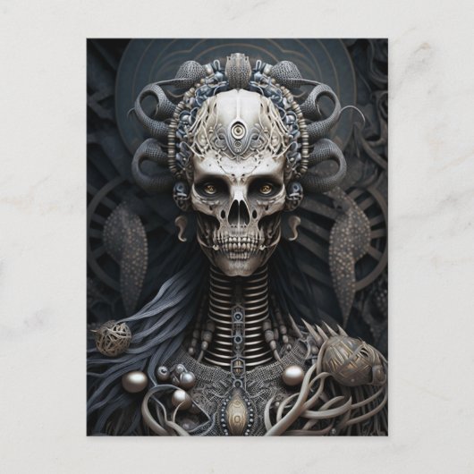 Carte postale Monster Skeleton Horreur (Devant)