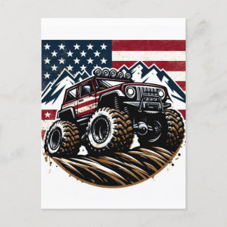 CARTE POSTALE MONSTER TRUCK