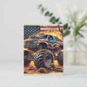 CARTE POSTALE MONSTER TRUCK (Debout devant)