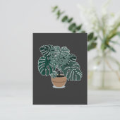 Carte Postale Monstera Plante Belle Houseplant (Debout devant)