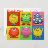 Carte Postale Monsters Merci (Devant / Derrière)