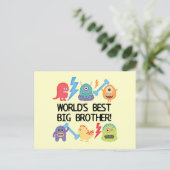 Carte Postale Monsters World's Best Big Brother (Debout devant)