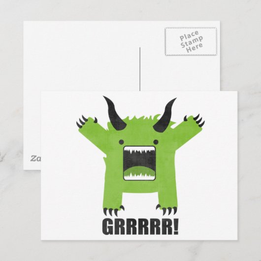 Carte Postale monstre (Devant / Derrière)