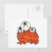 Carte Postale monstre aux trois yeux (Devant / Derrière)