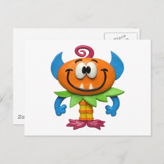 Carte Postale Monstre bébé (Devant / Derrière)