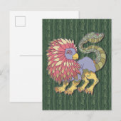 Carte Postale Monstre Chimère (Devant / Derrière)