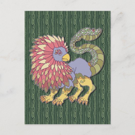 Carte Postale Monstre Chimère (Devant)