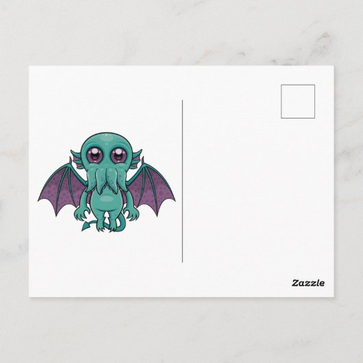 Carte Postale Monstre Cthulhu Bébé mignon (Dos)