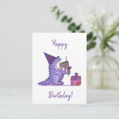 Carte Postale Monstre d'anniversaire (Debout devant)