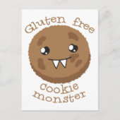 Carte Postale monstre de cookie sans gluten (Devant)