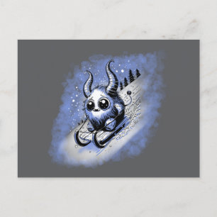 Carte Postale Monstre de glissade